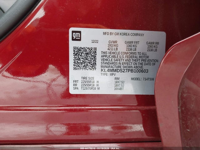 KL4MMDS27PB100603 Buick Encore Gx Select Fwd