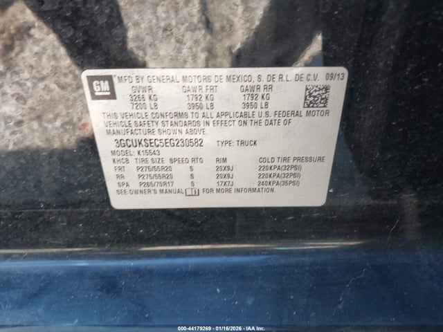 2014 CHEVROLET SILVERADO 1500 3GCUKSEC5EG230582 Photo 8