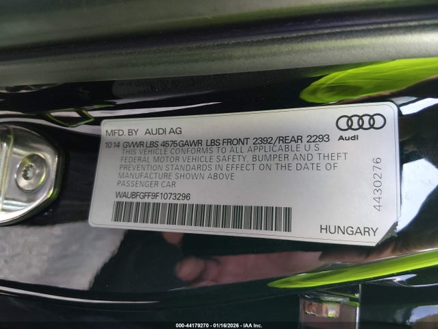 2015 AUDI A3 WAUBFGFF9F1073296 Photo 8