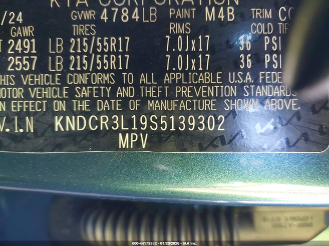 KNDCR3L19S5139302 KIA Niro Ev Wind