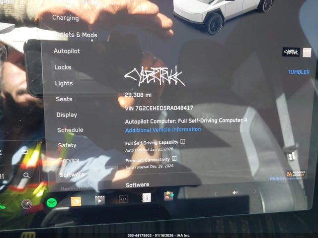 Aukcja sprzedaży 2024 Tesla Cybertruck All-wheel Drive, vin: 7G2CEHED5RA048417, numer aukcji: 44179502
