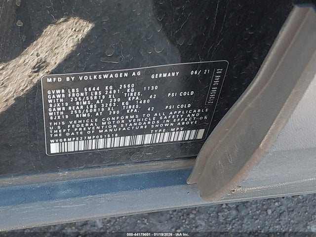 WVGRMPE27MP051518 Volkswagen ID.4 PRO