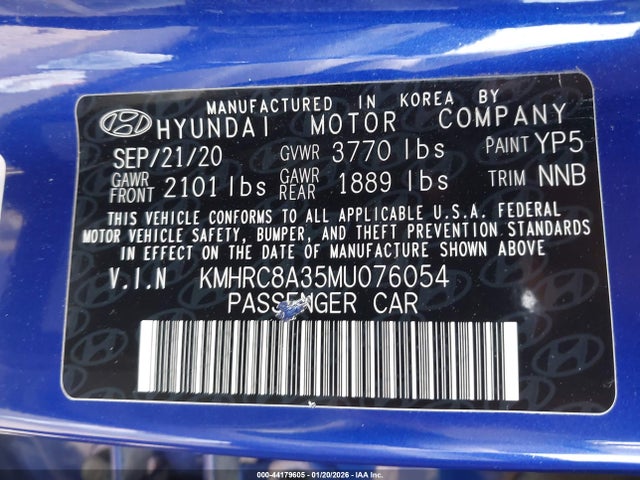 2021 HYUNDAI VENUE KMHRC8A35MU076054 Photo 8