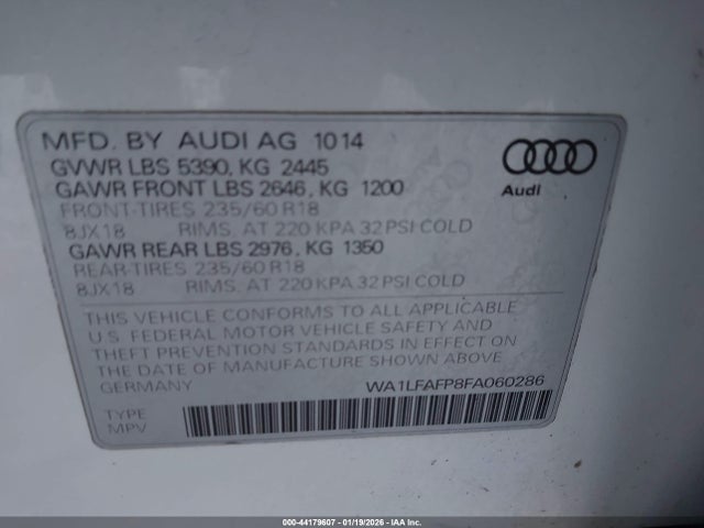 2015 AUDI Q5 WA1LFAFP8FA060286 Photo 8