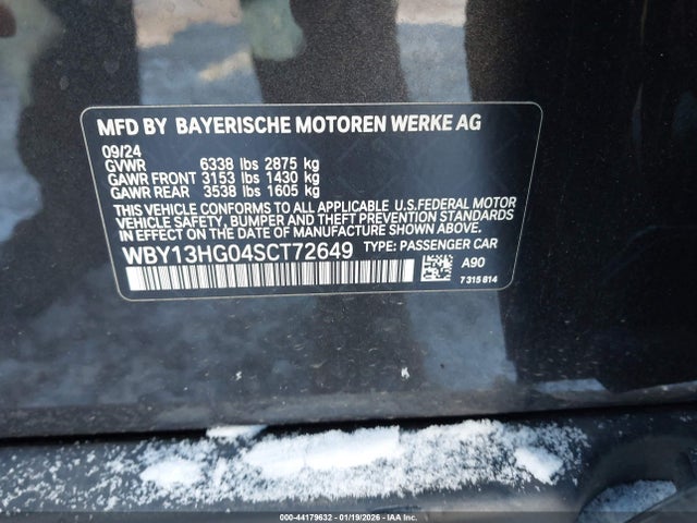 WBY13HG04SCT72649 BMW I5 Xdrive40