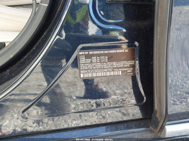 2016 BMW 740I WBA7E2C50GG546797 Photo 8