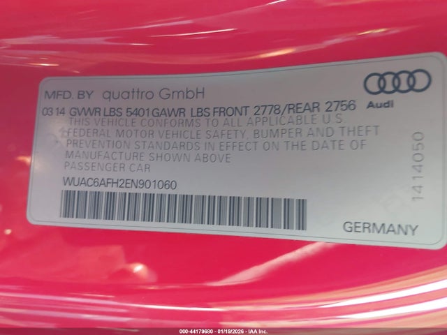 2014 AUDI RS 5 WUAC6AFH2EN901060 Photo 8