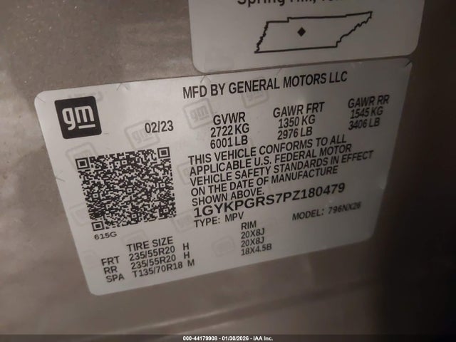 2023 CADILLAC XT6 1GYKPGRS7PZ180479 Photo 8