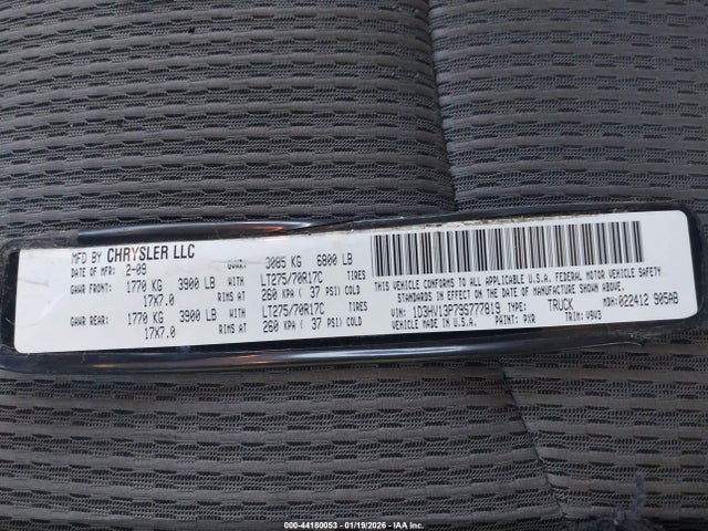 2009 DODGE RAM 1500 1D3HV13P79S777819 Photo 8