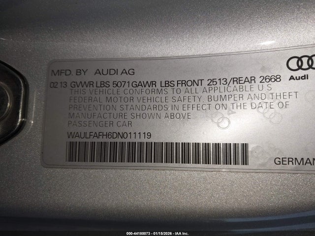 2013 AUDI A5 WAULFAFH6DN011119 Photo 8