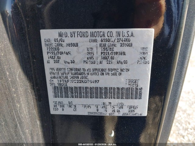 2002 FORD F-150 1FTRF07222KD70497 Photo 8