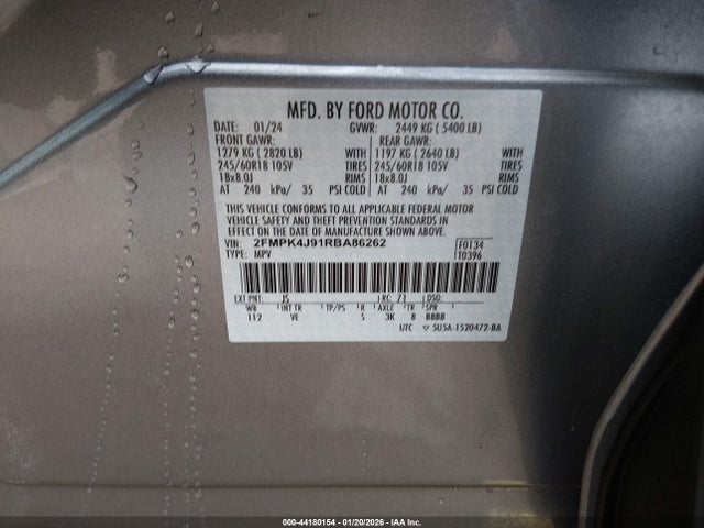 Ford EDGE SEL 2024 2FMPK4J91RBA86262 Image 9