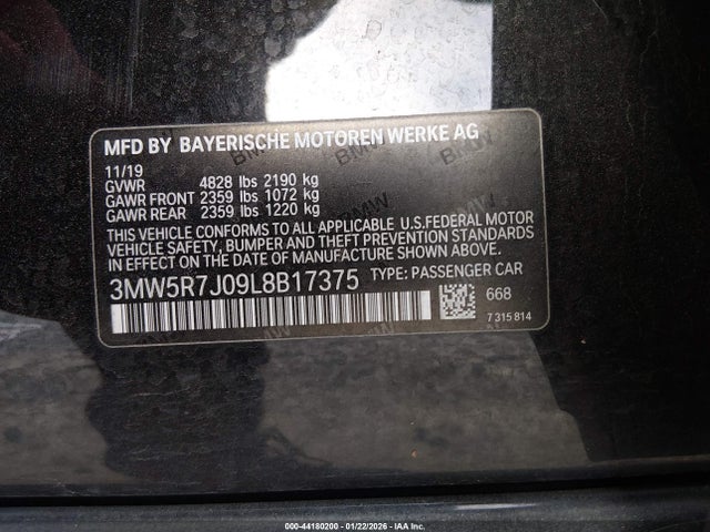 2020 BMW 330I 3MW5R7J09L8B17375 Photo 8