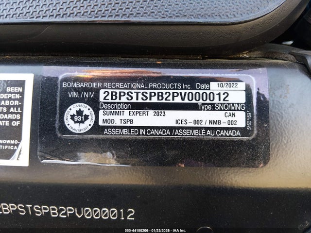 Ski-Doo Summit X 2023 2BPSTSPB2PV000012 Image 9