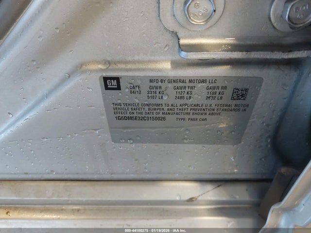 2012 CADILLAC CTS 1G6DM5E32C0150026 Photo 10