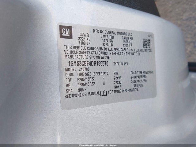 2013 CADILLAC ESCALADE 1GYS3CEF4DR189570 Photo 8