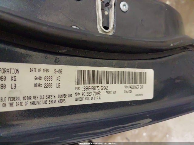 2007 DODGE CALIBER 1B3HB48B17D192642 Photo 8