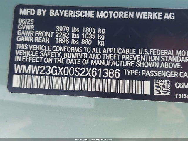 2025 MINI CONVERTIBLE WMW23GX00S2X61386 Photo 8