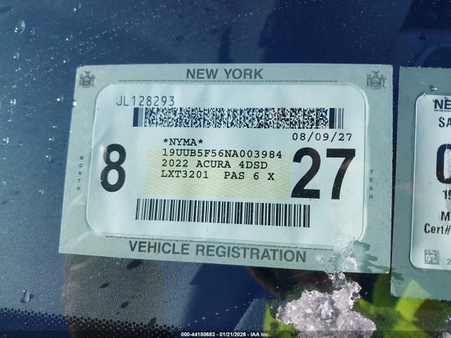 Aukcja sprzedaży 2022 Acura Tlx A-spec Package, vin: 19UUB5F56NA003984, numer aukcji: 44180683