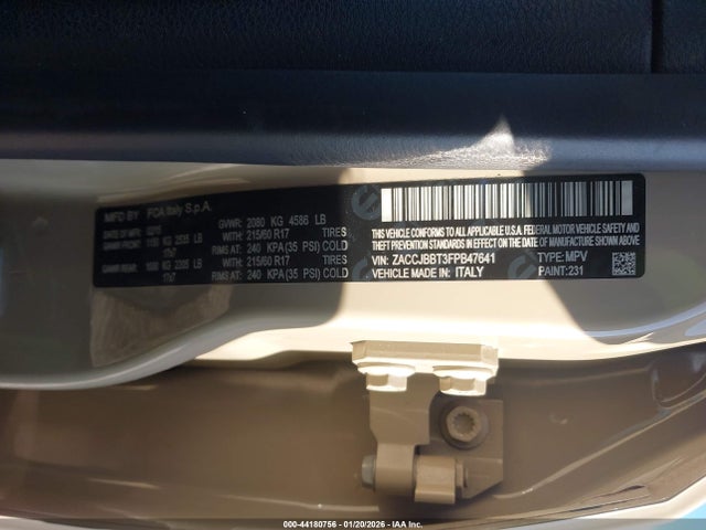 Jeep Renegade Latitude 2015 ZACCJBBT3FPB47641 Image 9