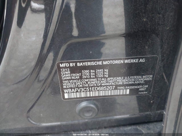2014 BMW 535D WBAFV3C51ED685207 Photo 8