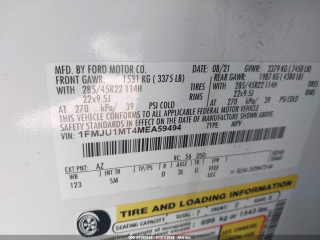 2021 FORD EXPEDITION 1FMJU1MT4MEA59494 Photo 8