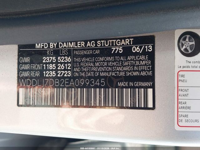 2014 MERCEDES-BENZ CLS 550 WDDLJ7DB2EA099345 Photo 8