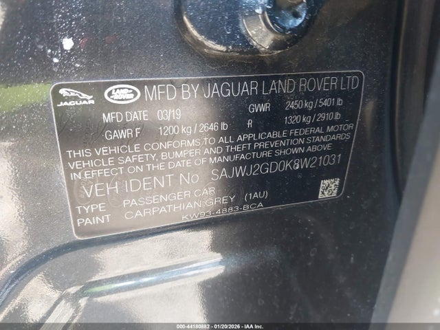 2019 JAGUAR XJ SAJWJ2GD0K8W21031 Photo 8