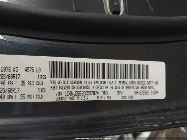 2014 JEEP COMPASS 1C4NJDBB3ED592874 Photo 8