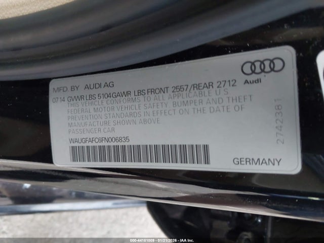 WAUGFAFC6FN006835 Audi A6 2.0t Premium