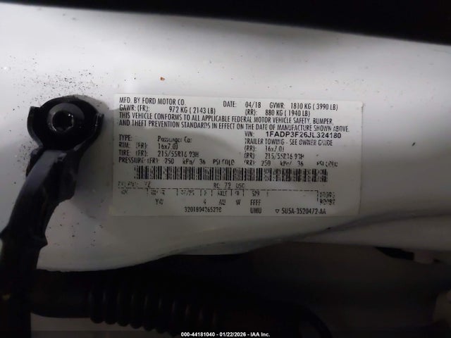 Ford FOCUS SE 2018 1FADP3F26JL324180 Image 9