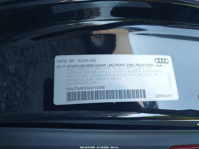 2018 AUDI A5 WAUTNAF50JA010298 Photo 8