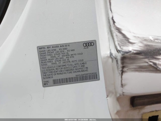 2015 AUDI Q7 WA1LGAFE6FD026020 Photo 8