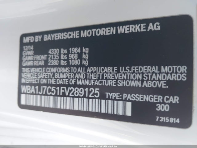 2015 BMW M235 WBA1J7C51FV289125 Photo 8