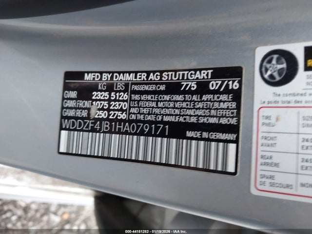 WDDZF4JB1HA079171 Mercedes-Benz E 300