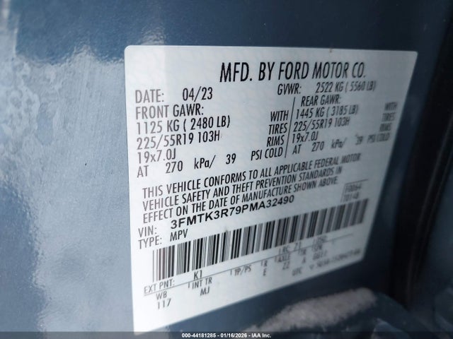 Ford Mustang Mach-e Premium 2023 3FMTK3R79PMA32490 Image 9