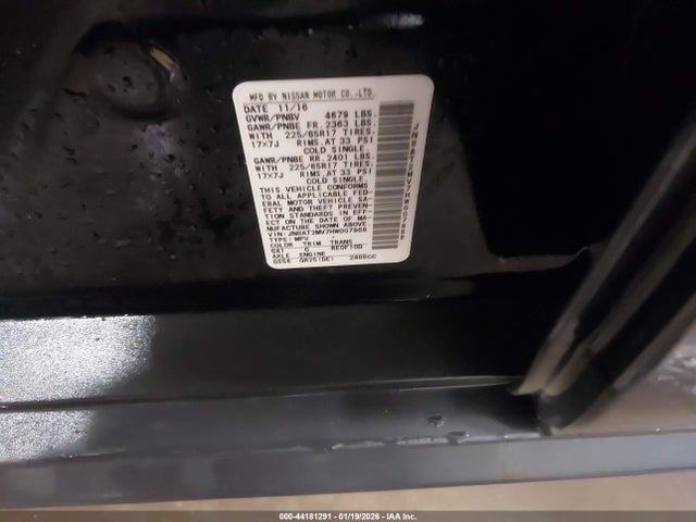 JN8AT2MV7HW007988 Nissan ROGUE S