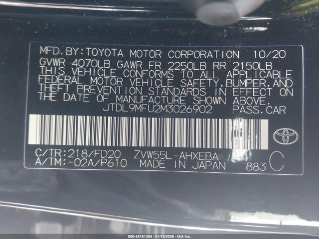Toyota Prius Le Awd-e 2021 JTDL9MFU2M3026902 Image 9