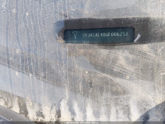 2016 TESLA MODEL X 5YJXCAE48GF006258 Photo 8