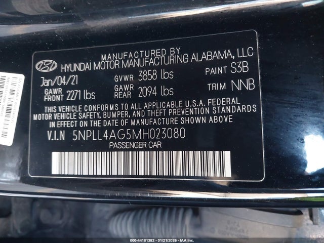 Hyundai ELANTRA SE 2021 5NPLL4AG5MH023080 Image 9