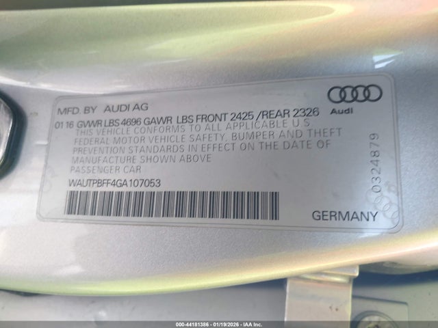 2016 AUDI A3 E-TRON WAUTPBFF4GA107053 Photo 8
