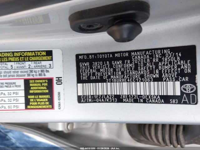 Toyota Corolla S Premium 2014 2T1BURHE4EC121063 Image 9