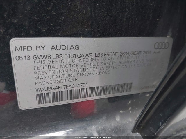 2014 AUDI S4 WAUBGAFL7EA014701 Photo 8
