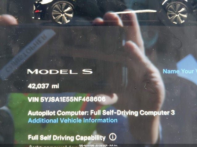 2022 TESLA MODEL S 5YJSA1E55NF468606 Photo 6