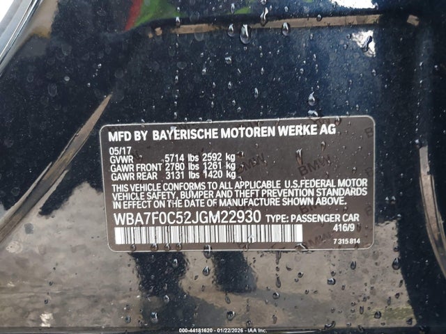 2018 BMW 750I WBA7F0C52JGM22930 Photo 8