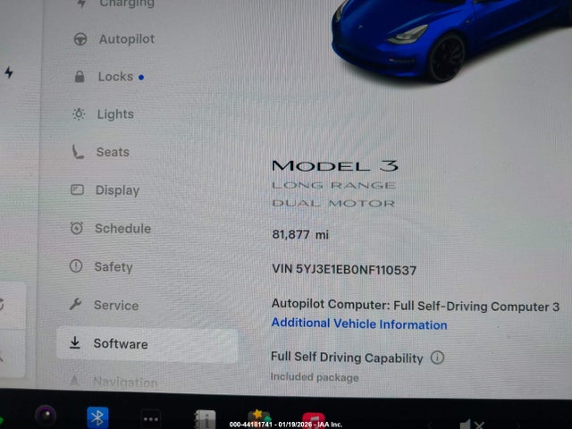 2022 TESLA MODEL 3 5YJ3E1EB0NF110537 Photo 6