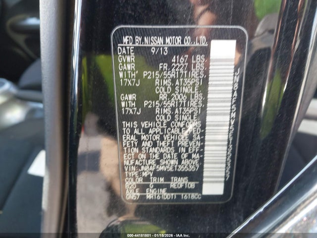 Nissan Juke Sv 2014 JN8AF5MV5ET355357 Image 9