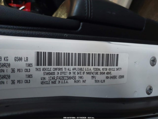 Продаж на аукціоні авто 2014 Jeep Grand Cherokee Altitude, vin: 1C4RJFAG9EC500456, номер лоту: 44181864