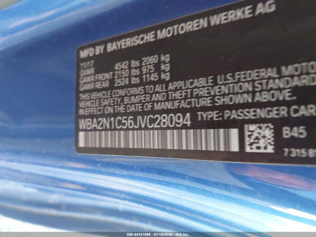 2018 BMW M240I WBA2N1C56JVC28094 Photo 8