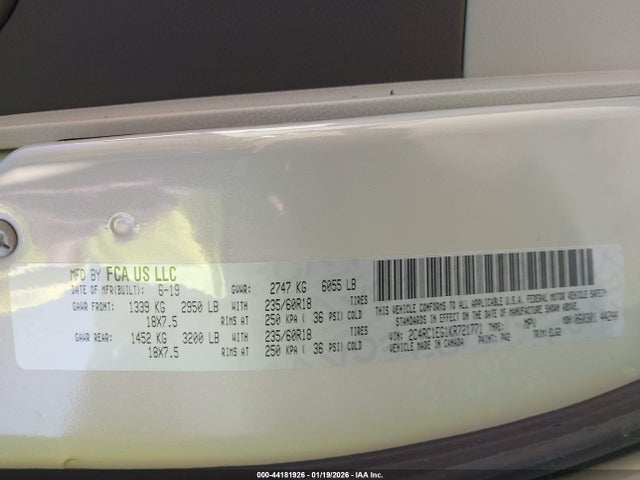 2019 CHRYSLER PACIFICA 2C4RC1EG1KR721771 Photo 8